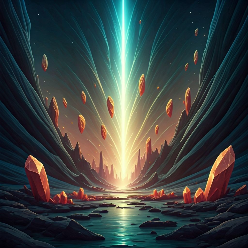 Mystical Realm of Glowing Spells and Ancient Runes