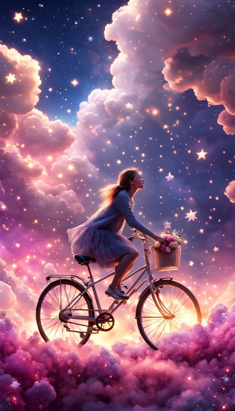 Golden Goddess Rides the Celestial Highway