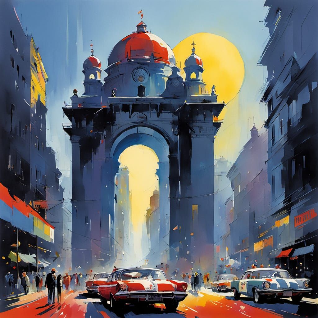 Psychedelic Monument to Human Uncertainty