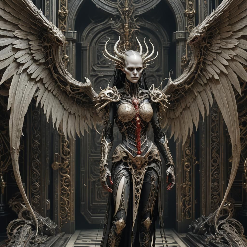 Demon Torn Between Love and Hate: Digital Art