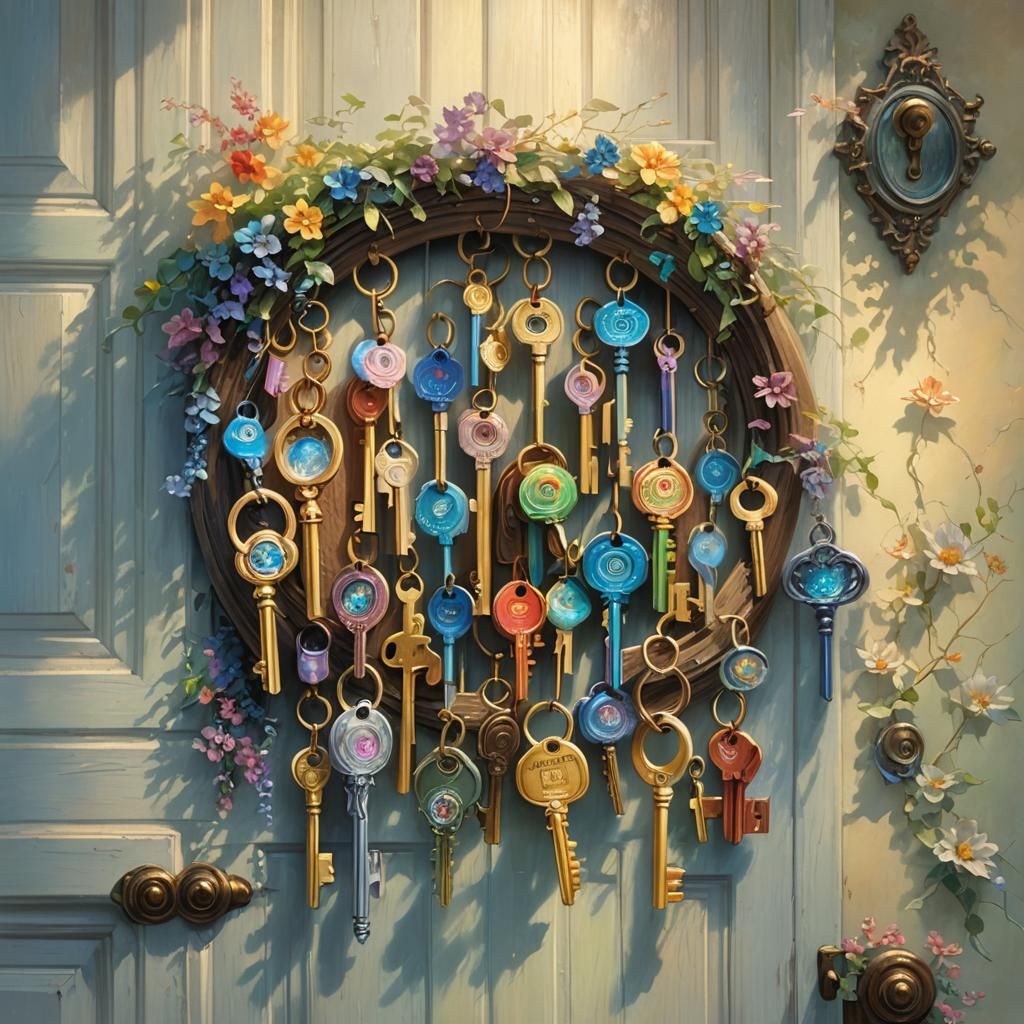 Rainbow Keys in Ethereal Fantasy Style