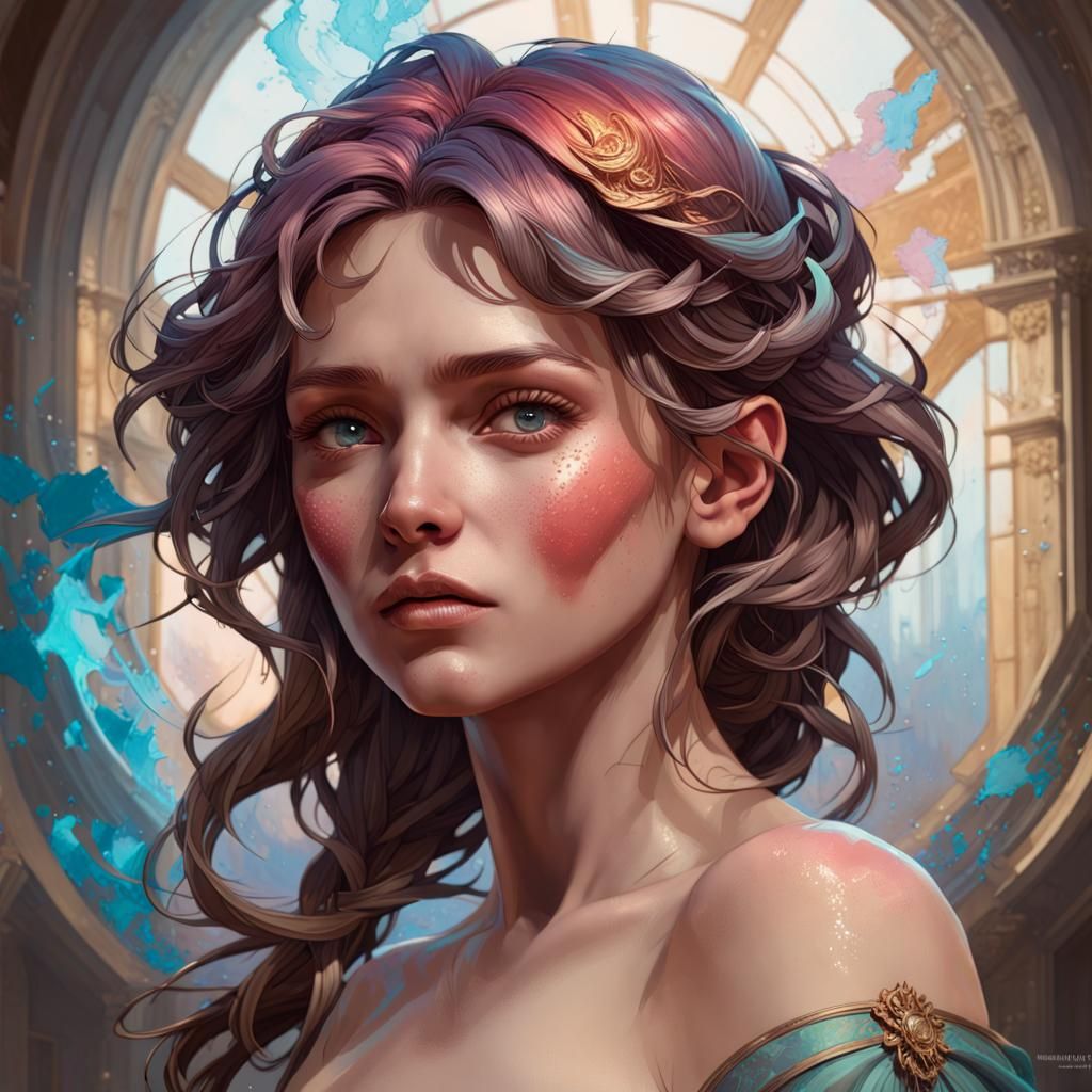 Women on Treasure Map: Hyperdetailed Digital Art