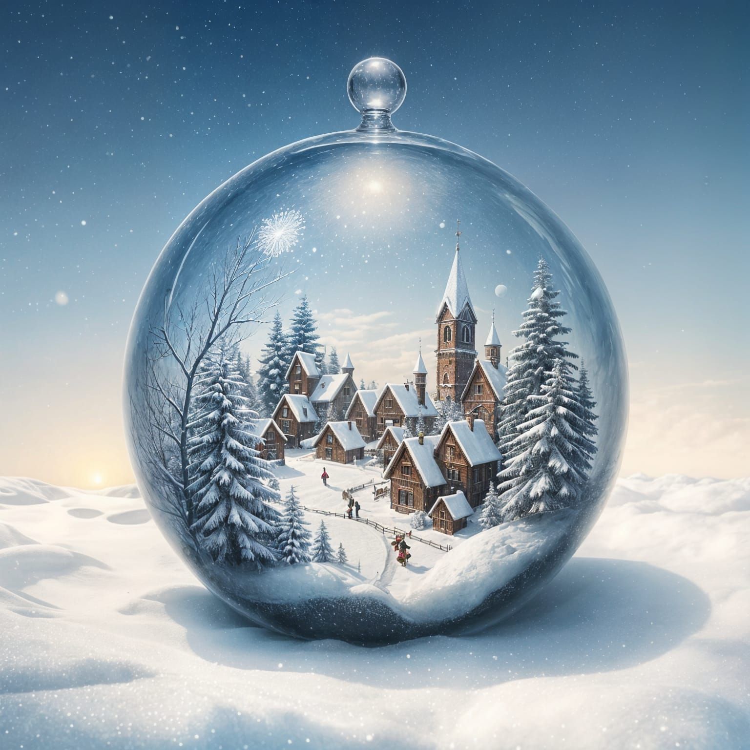 Winter Kingdom Inside a Glass Ball