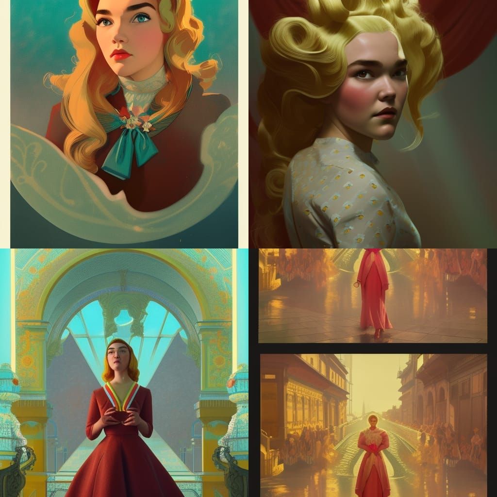 Florence Pugh as 1960s Beauty Queen