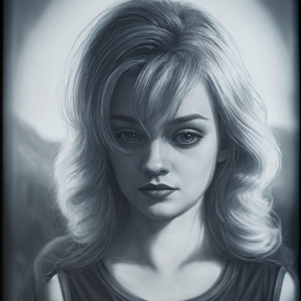 Laura Palmer in Twin Peaks: Surreal Chromalithograph