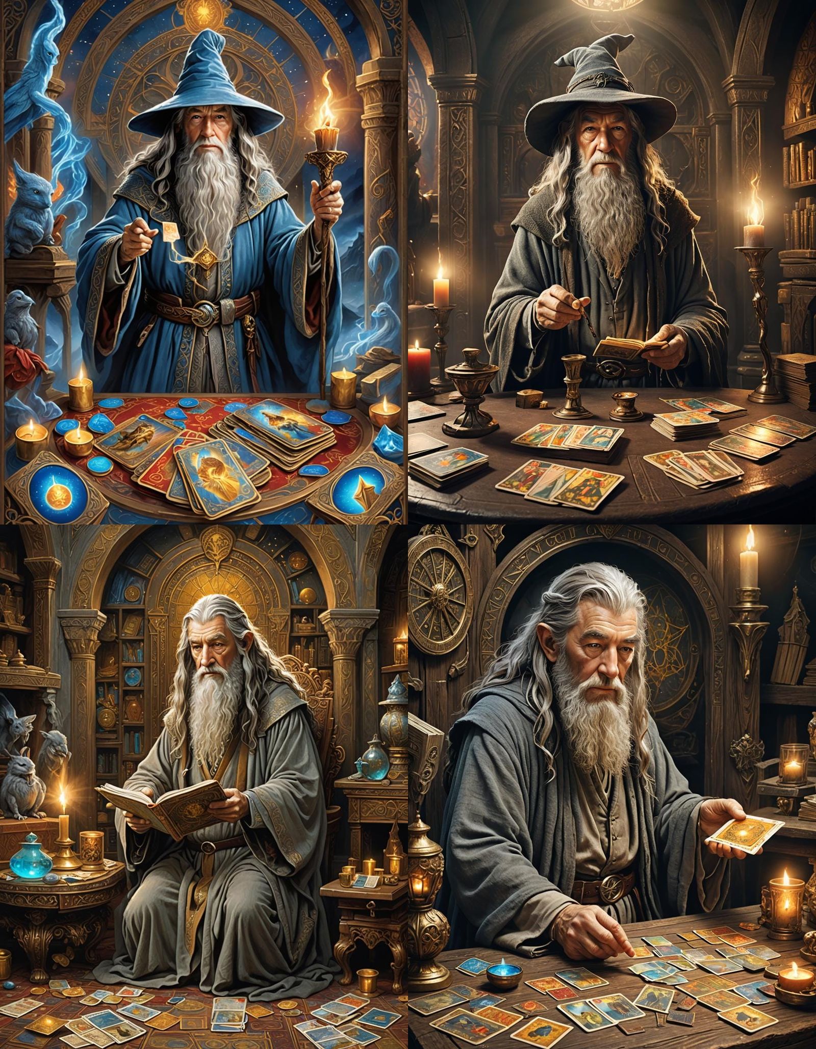 Gandalf's Tarot Reading: Fantasy Movie Poster Art
