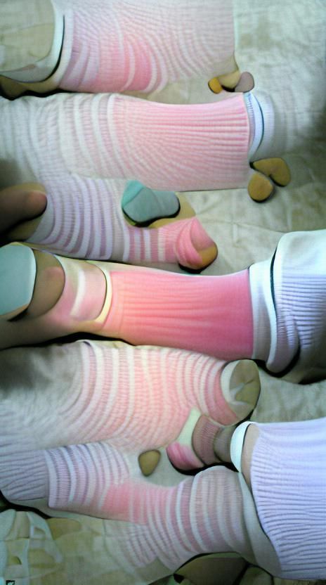 Cute Pink Socks in Pastel Colors