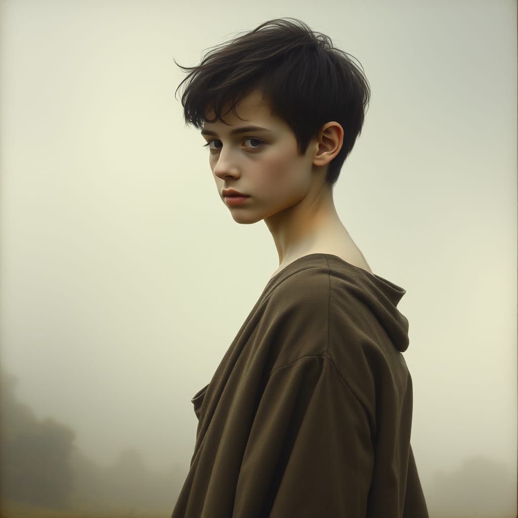 Ethereal Youth in Mystical Realm