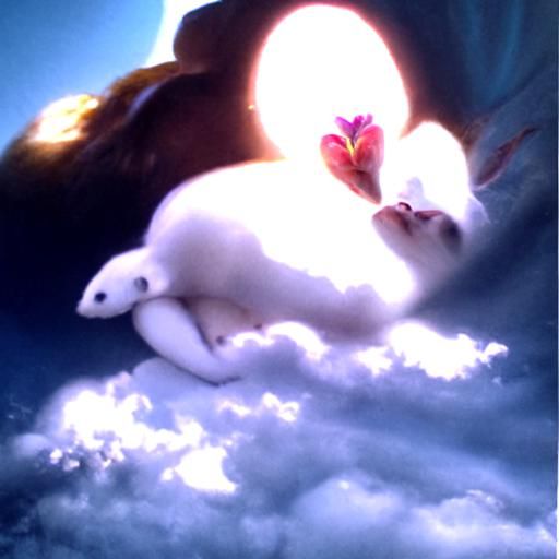 Ethereal Creation Scene in Divine Sunlight