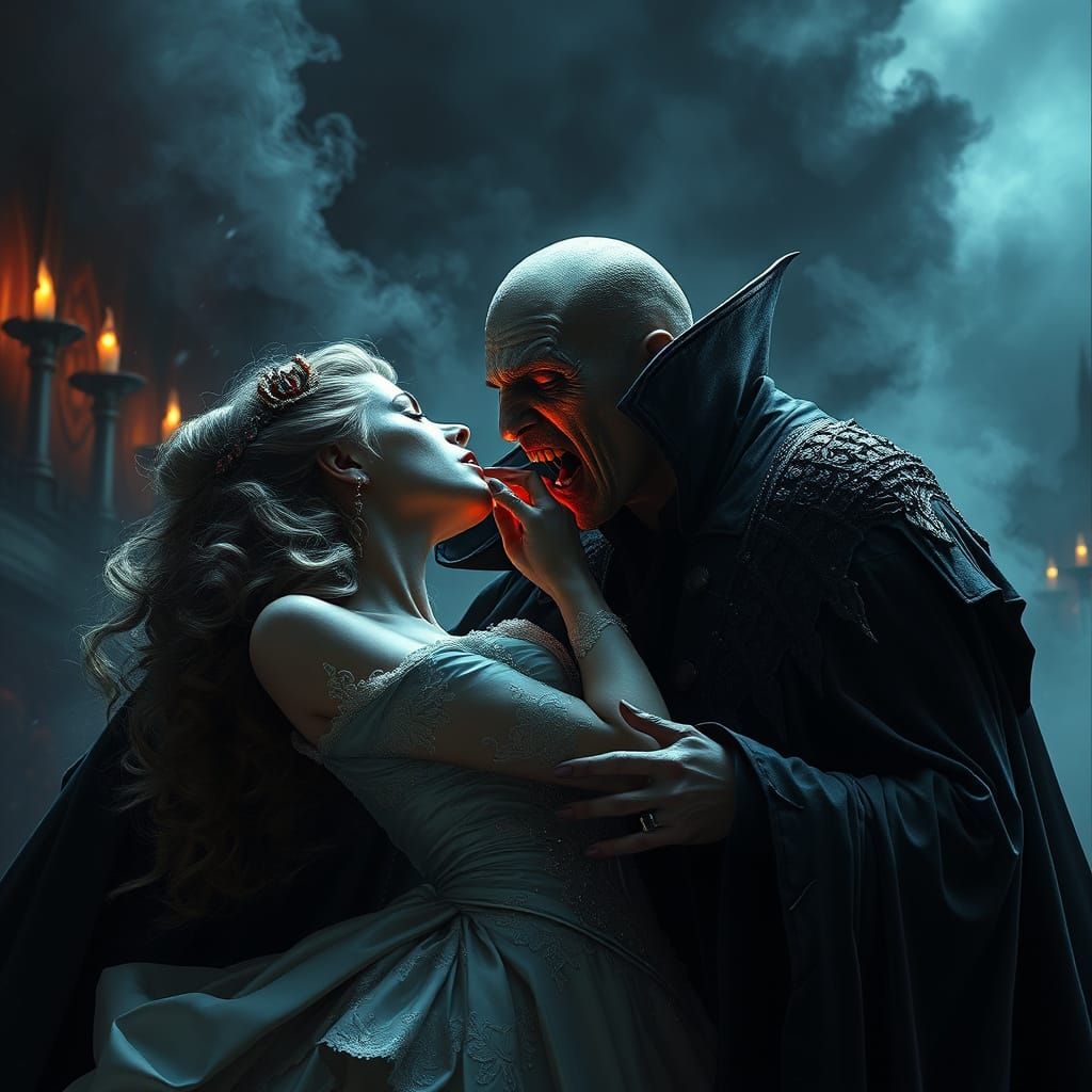 Dracula in Epic Cinematic Digital Painting
