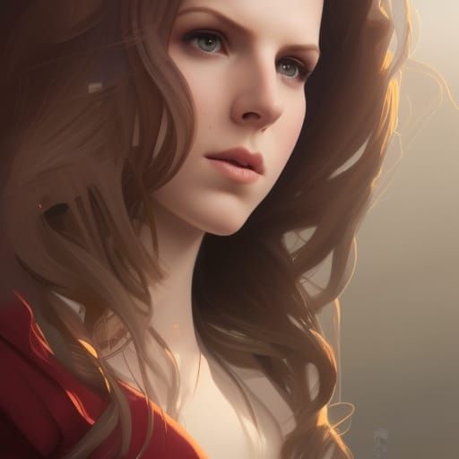 Hyperdetailed Robot Anna Kendrick Portrait