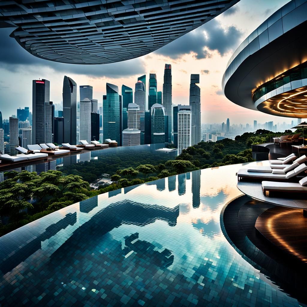Infinity pool in Singapore