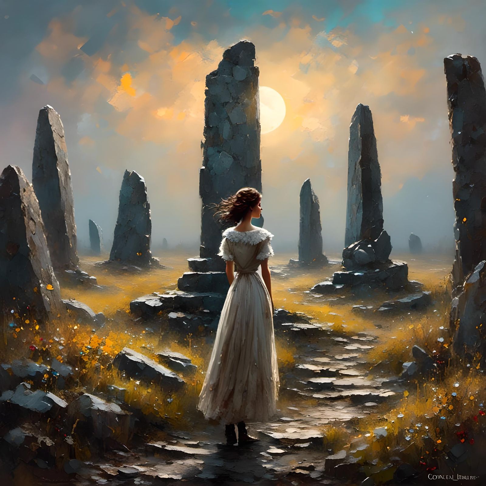 Claire Fraser at Standing Stones: Impasto Pop Surrealism