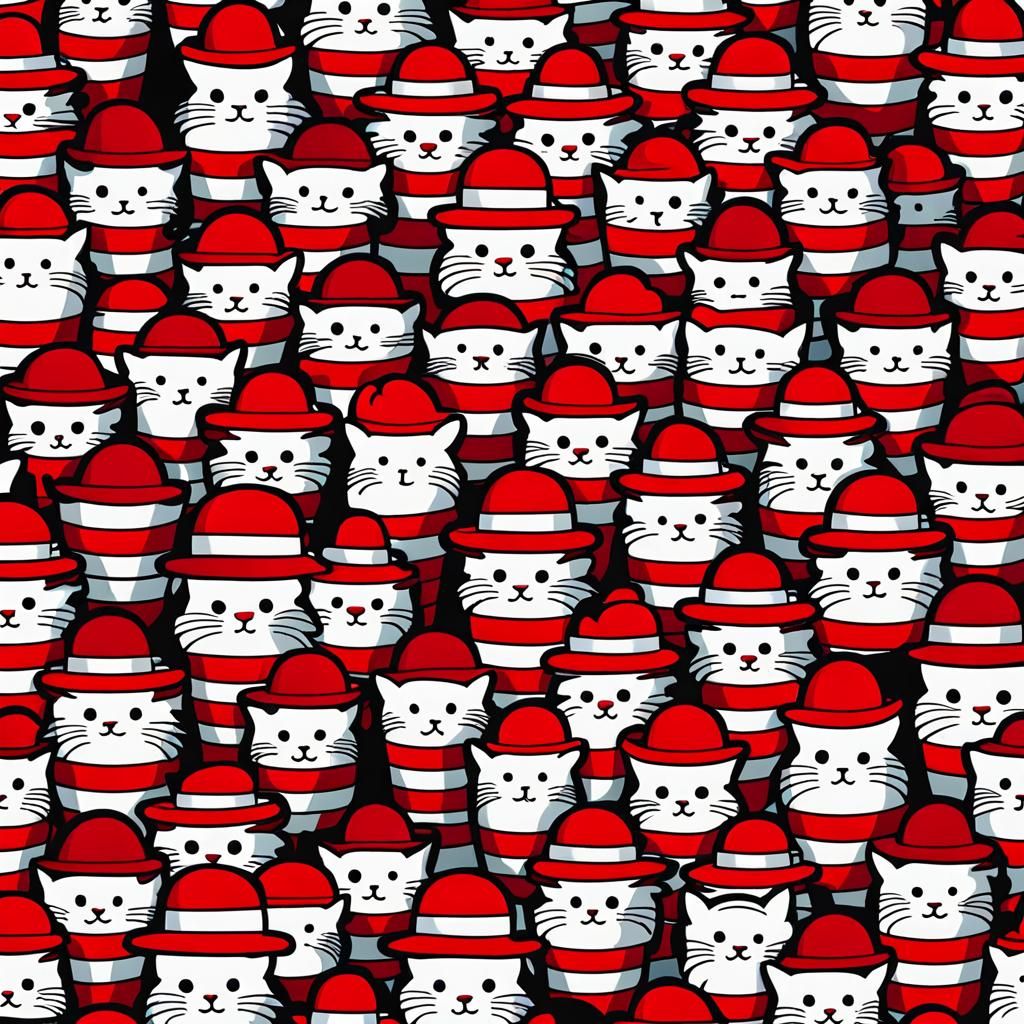 Kawaii Hidden Object Illustration with Sinister Twist