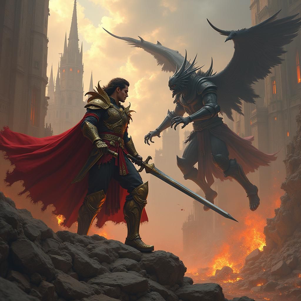 Heroic Captain Battles Liquidator in Fireswept Realm