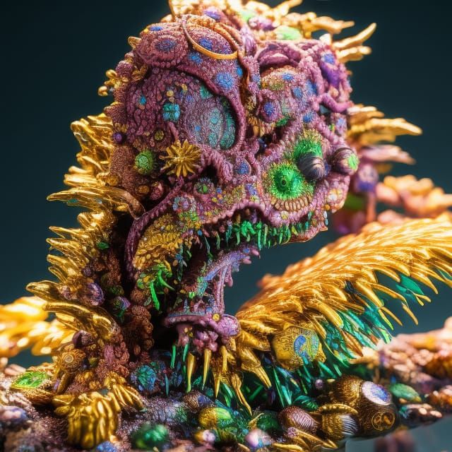 Detailed Resin Miniature of an ugly Teratoma