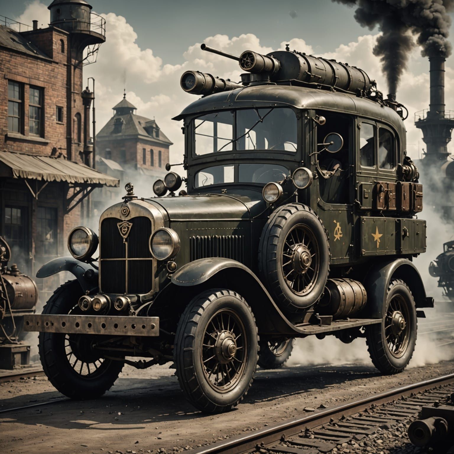 Dieselpunk Aesthetic: Retro-Futuristic Art