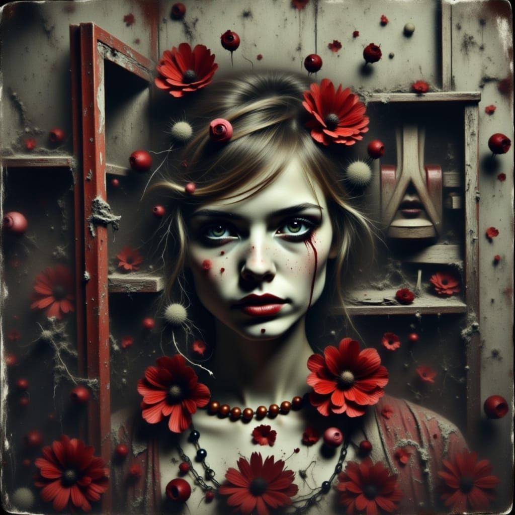 Abstract Portrait of a Woman's Heart