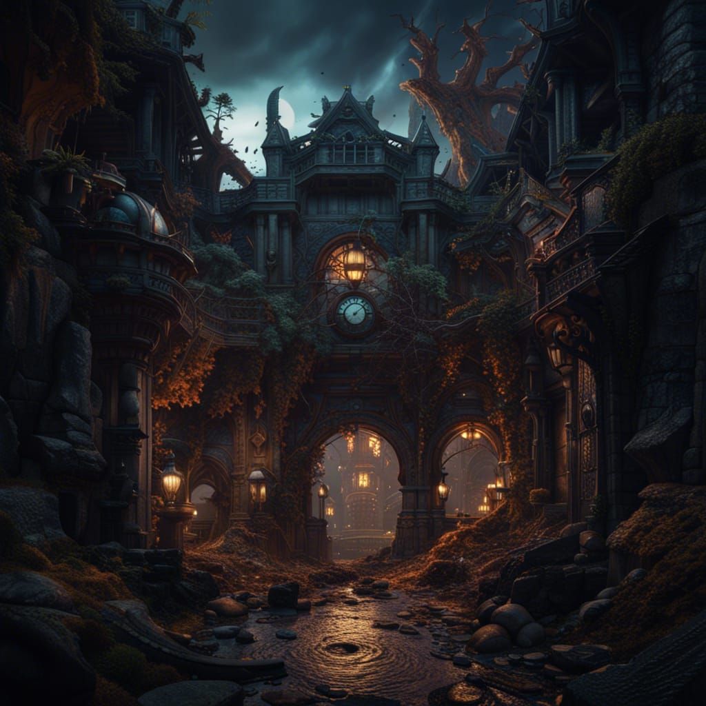 Detailed Matte Painting of Black Friday