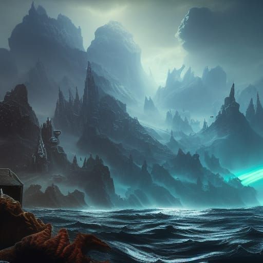 Fantastical Island in Black Seas of Infinity