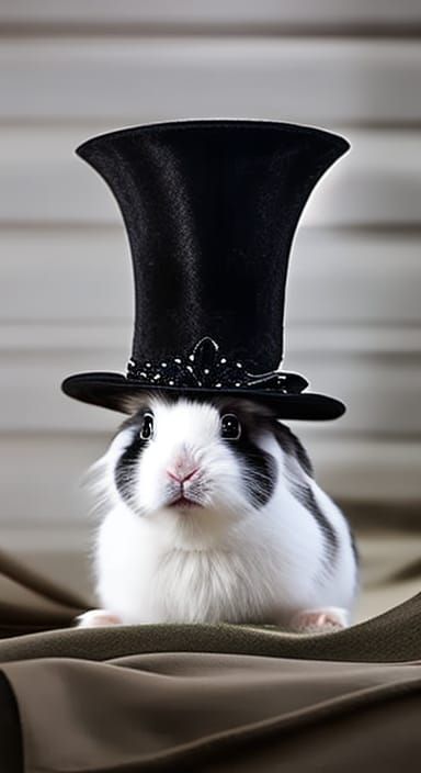 Victorian Bunny Portrait in 8K Resolution