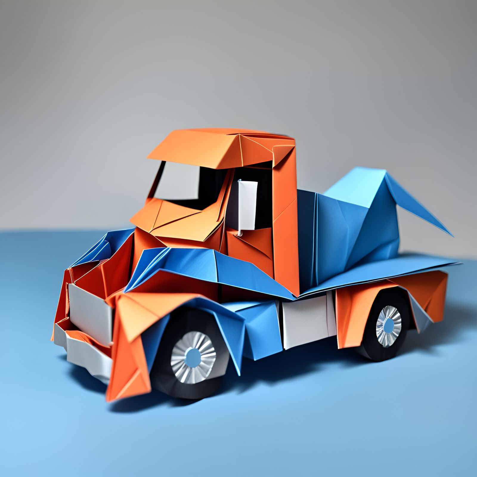 Origami Tow Truck