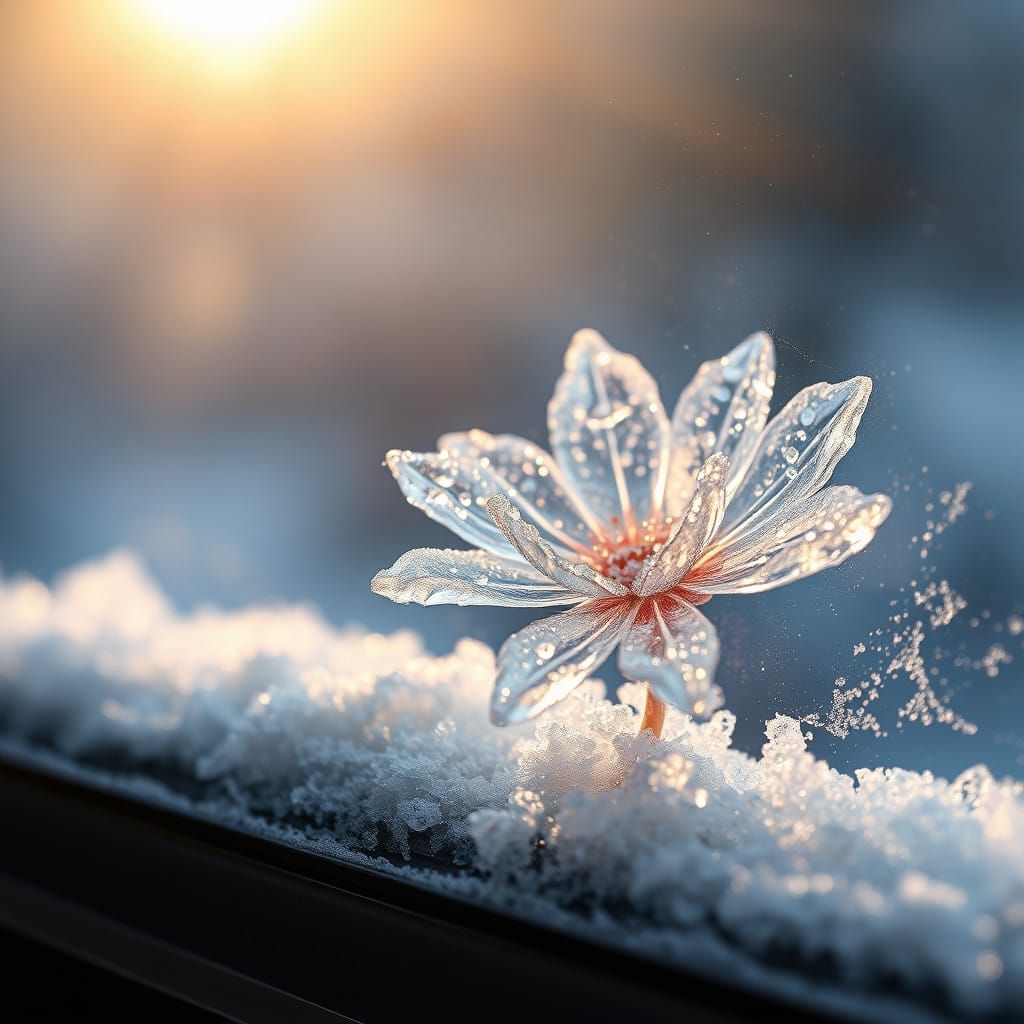 Icy flower