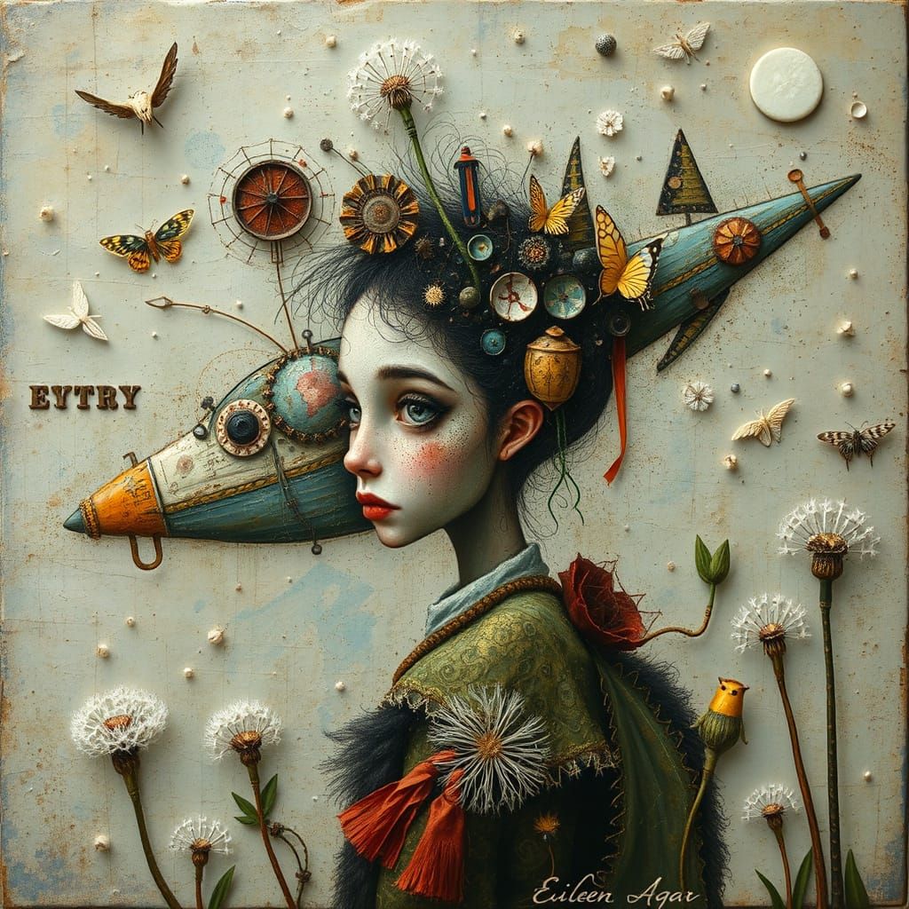 Whimsical Wanderer in an Ethereal Realm