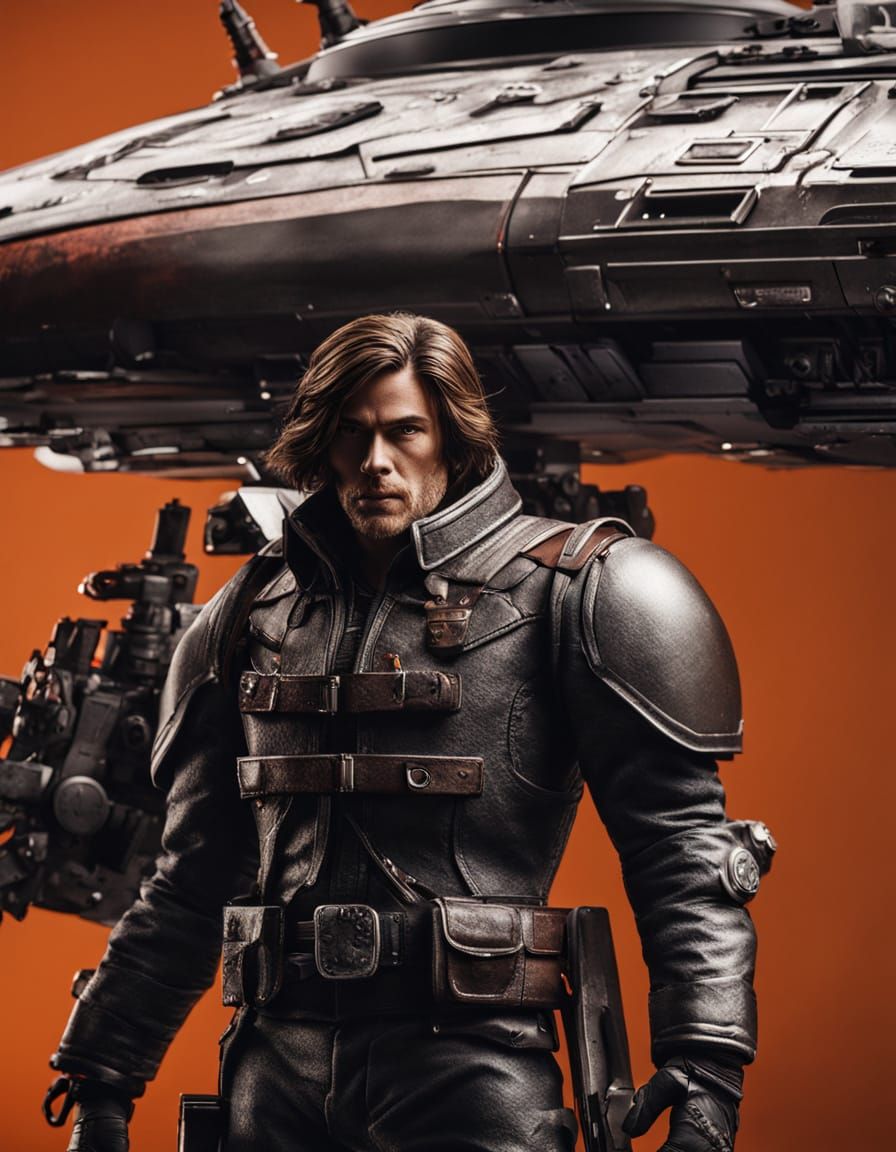 Captain Harlock and Crew: Photorealistic Sci-Fi Action Figur...