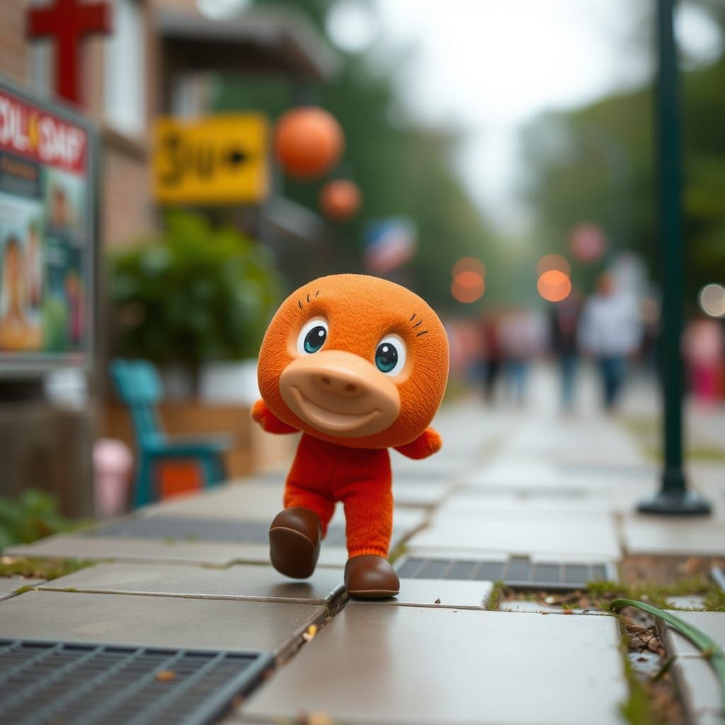 Depth of Field in a Mysterious Cyberpunk Cityscape