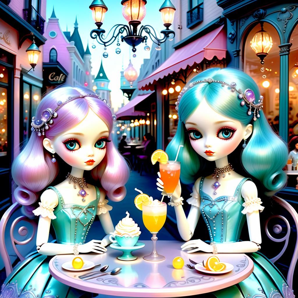 Fashionable Dolls at Bubble Street Cafe