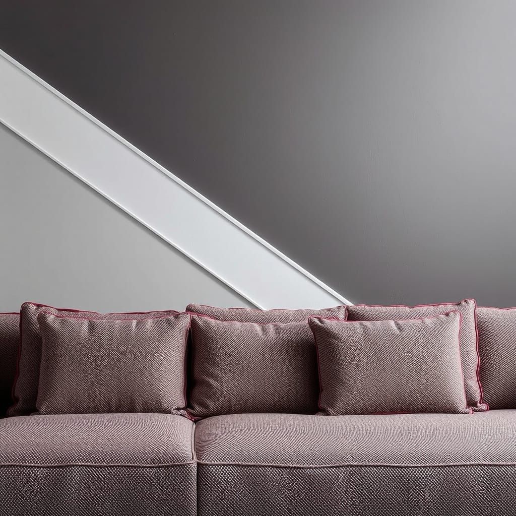 Mysterious Burgundy Landscape in Grey and Silver Hues