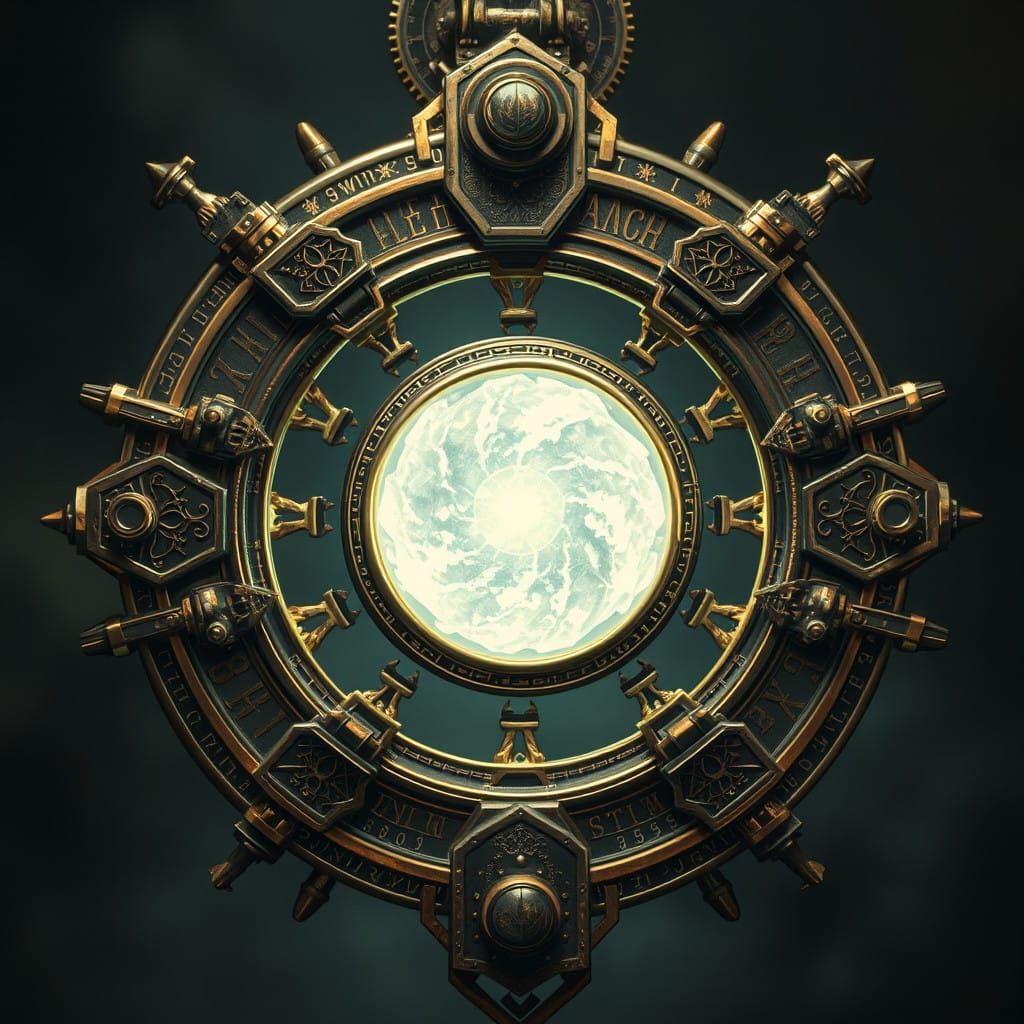Ancient Dwemer Artifact in Steampunk Style