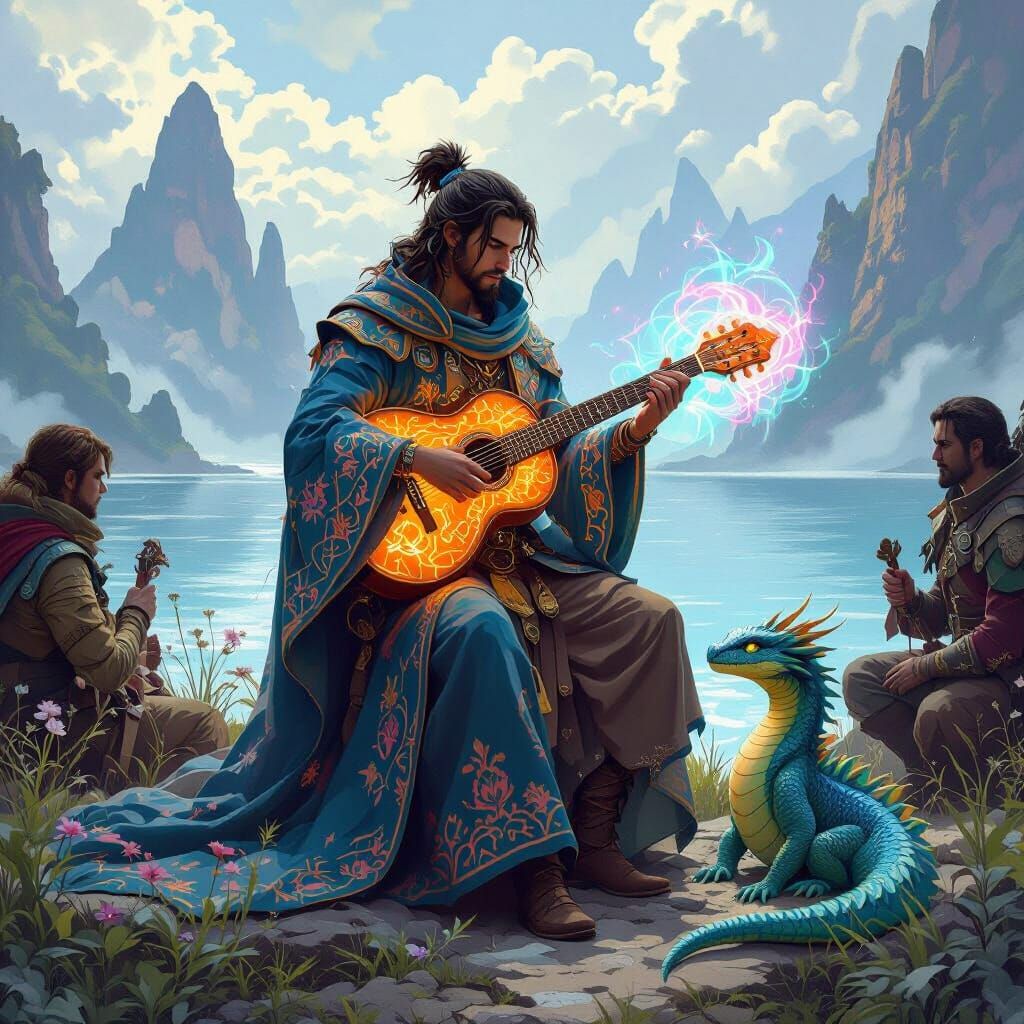 Fantasy Archipelago: Magical Bard's Enchanted Performance