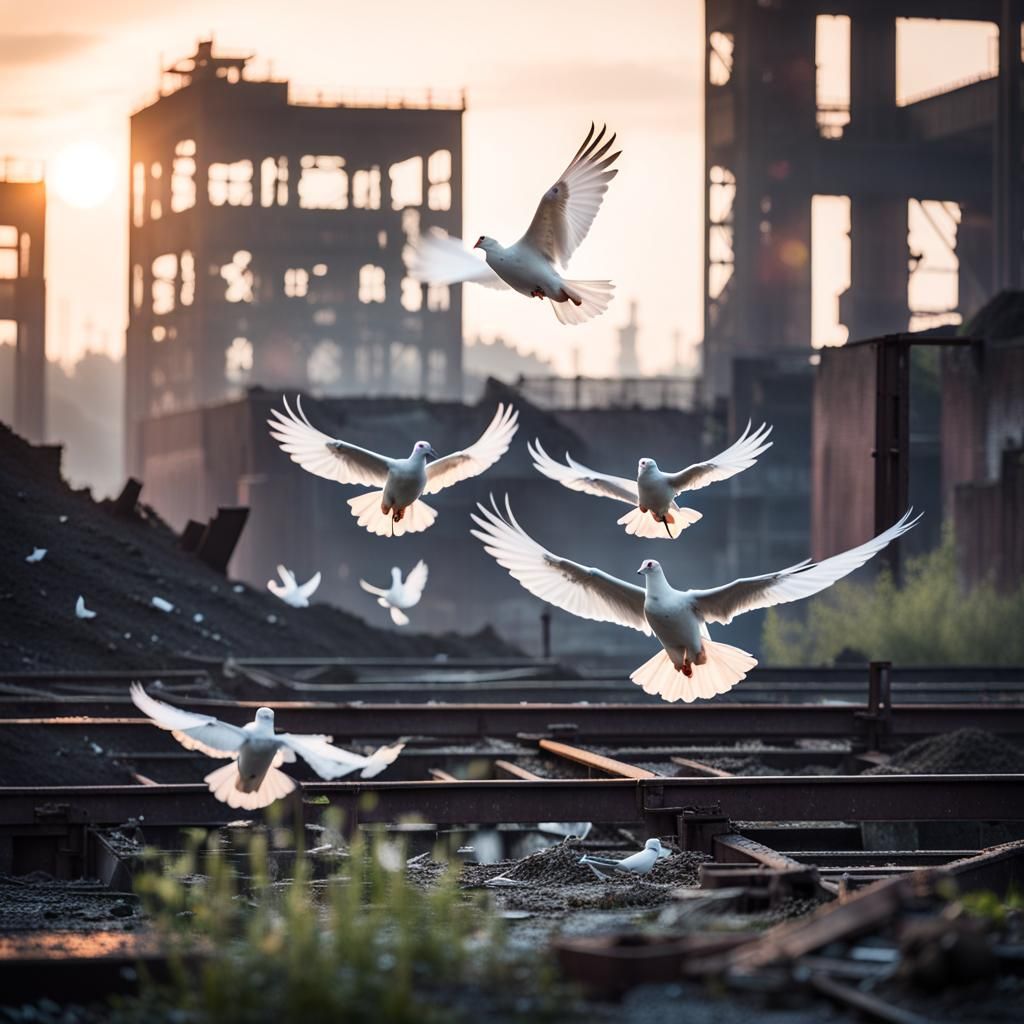 Zollverein Coal Mine: Abandoned Ruins at Dawn