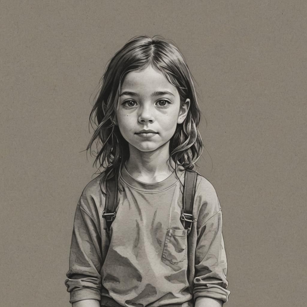 Child Portrait: Peaceful Relaxed Pose