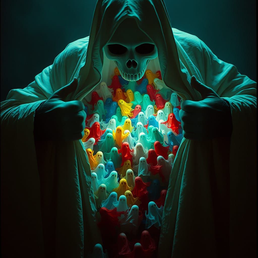 Ghost Reveals Halloween Multitude: Surreal Cinematic Terror