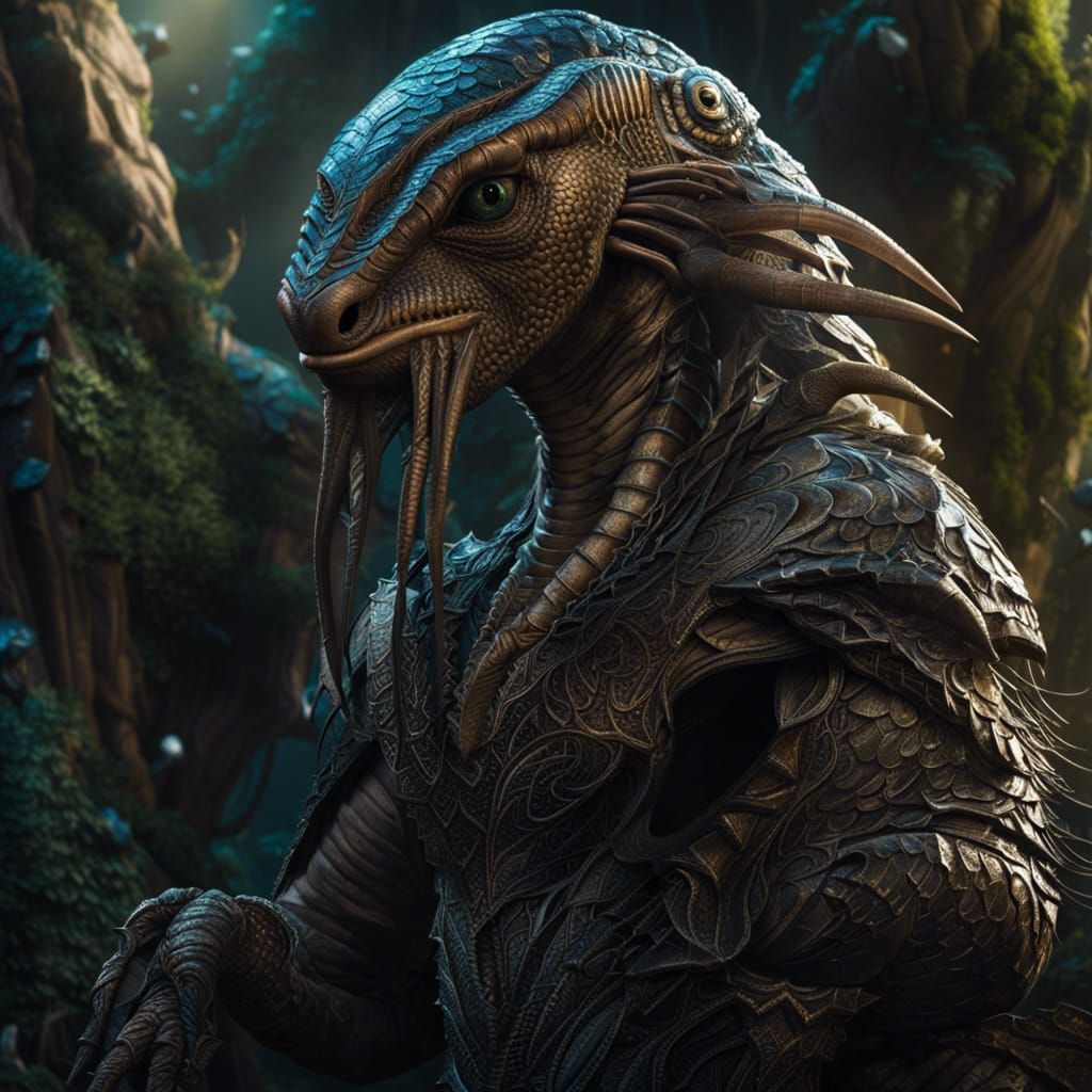 Alien preparing an attack