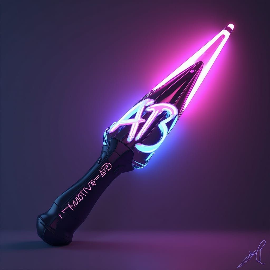 Elegant Futuristic Light Stick for K-pop Girl Group AT3