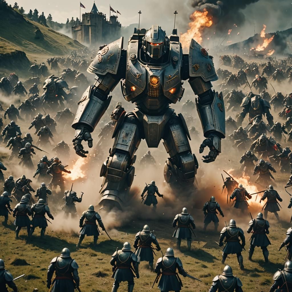 Epic Battlesuit vs Medieval Army: Cinematic Rescue