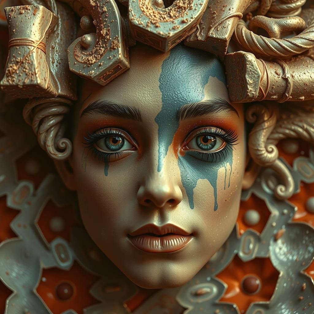 Abstract Swirling Vortex Forms in Dynamic Motion