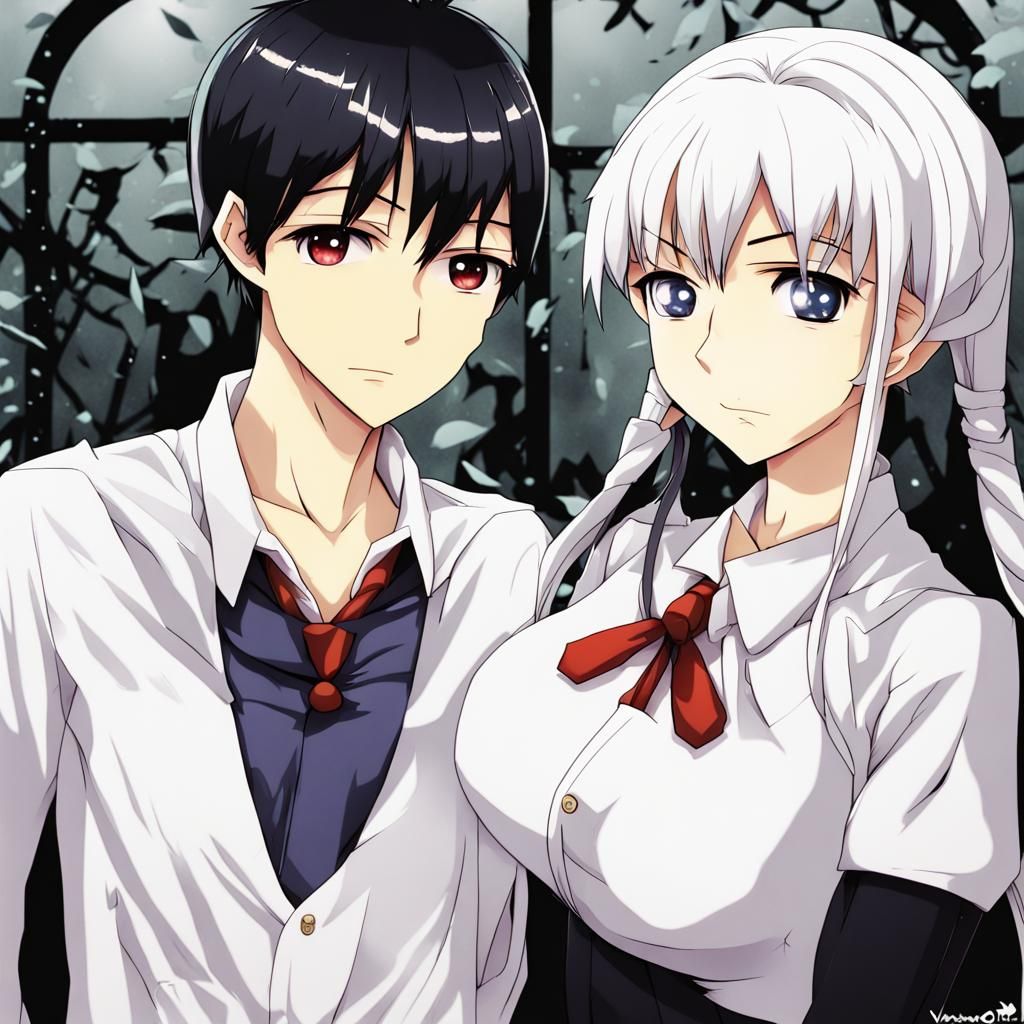 Wednesday Addams in Anime Key Visual Style