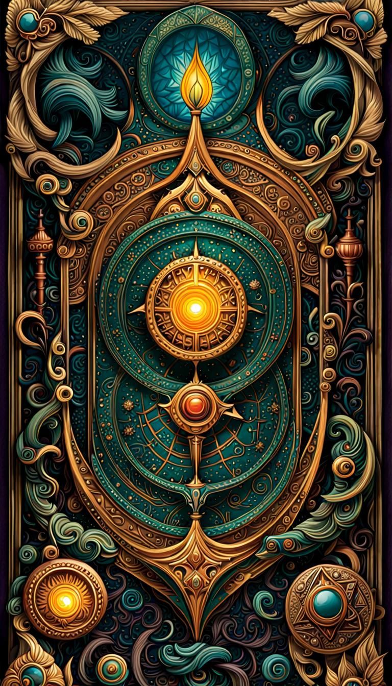 Necronomicon Pages: Arcane Diagrams in Gothic Art Style