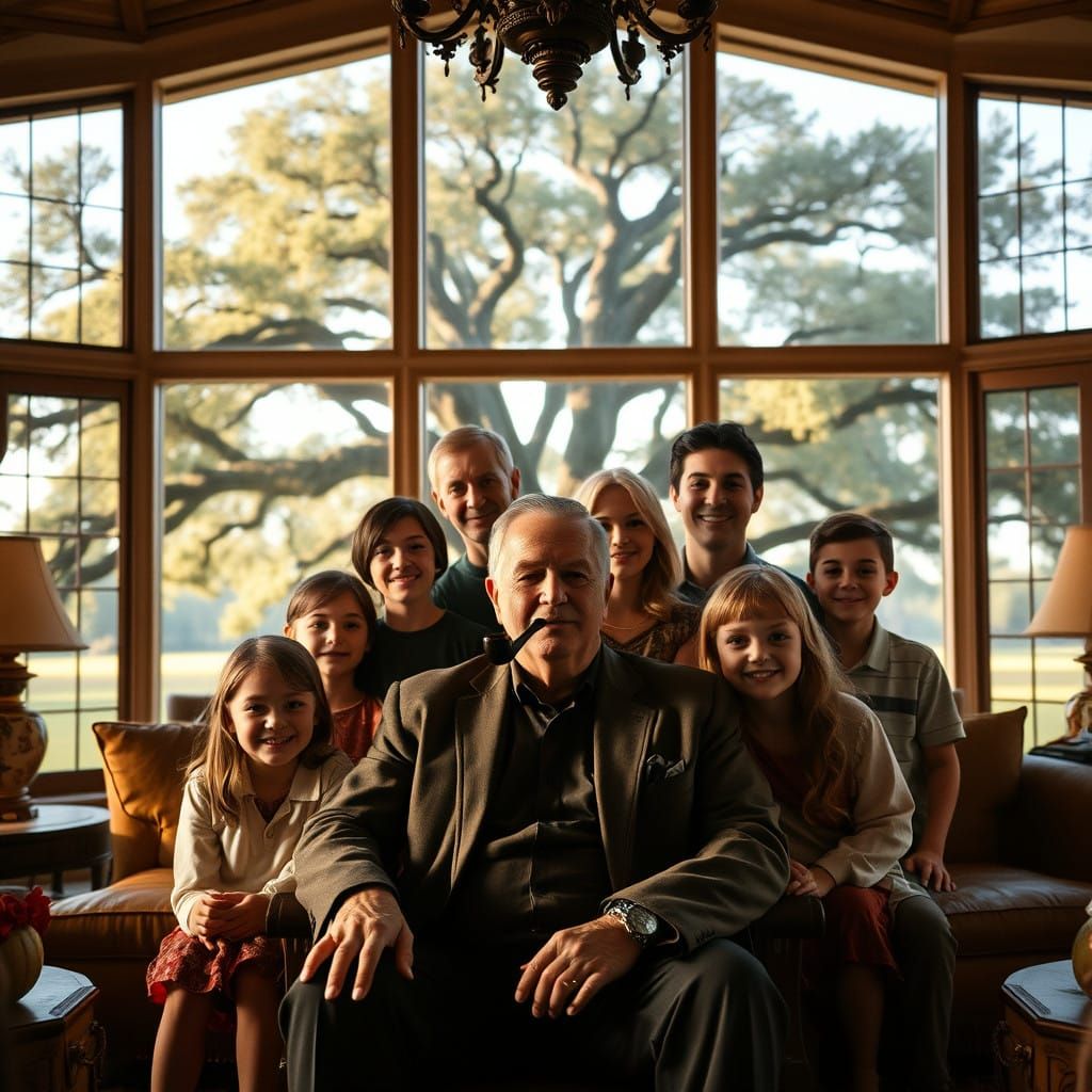 Texas Family Gathered in Opulent Mansion