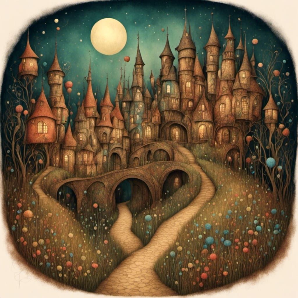 Dreamy Meadow Landscape