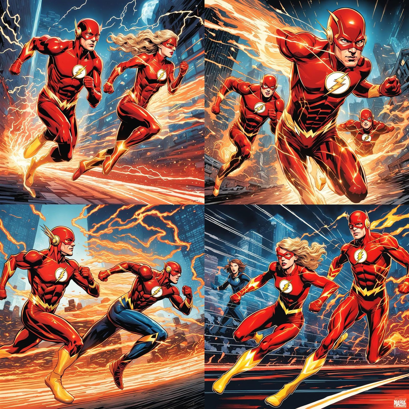 Taylor Swift and The Flash: Comic Book Race