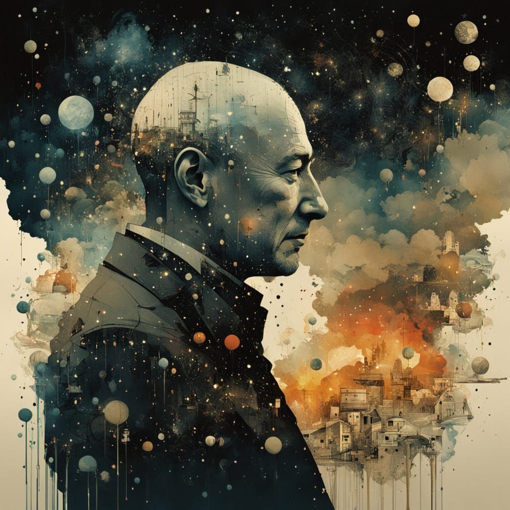 Double Exposure: Father, Newborn, and Meteor Showers