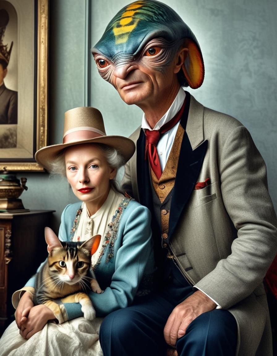 Intergalactic Party: Aliens and Humans in Hyperrealism