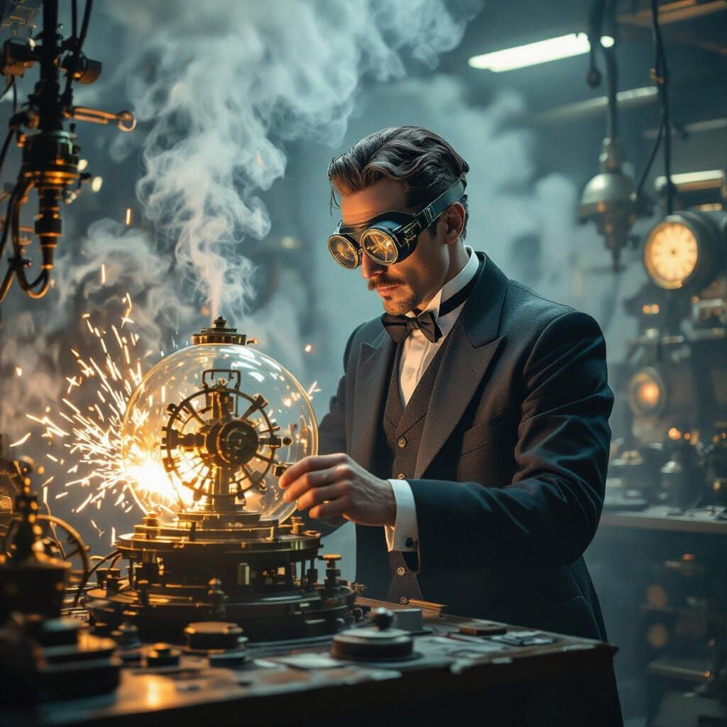 Tesla Builds a Time Machine: Vintage Futurism