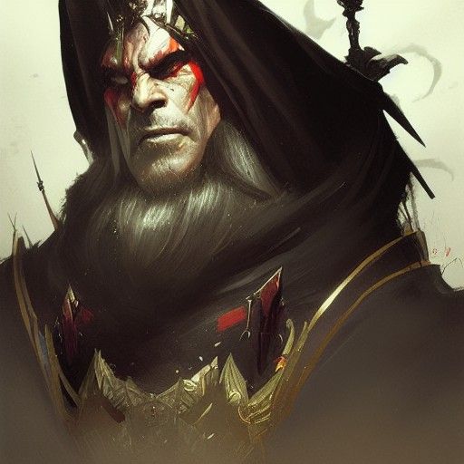 Sinister King in Dark Fantasy Style